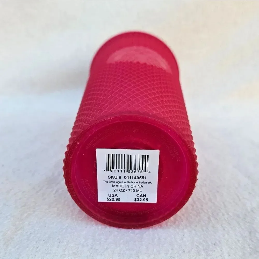 Starbucks Hot Pink Studded Tumbler 24oz